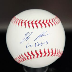 Zyhir Hope Autographed MLB Baseball with "Go Dodgers" Inscription!